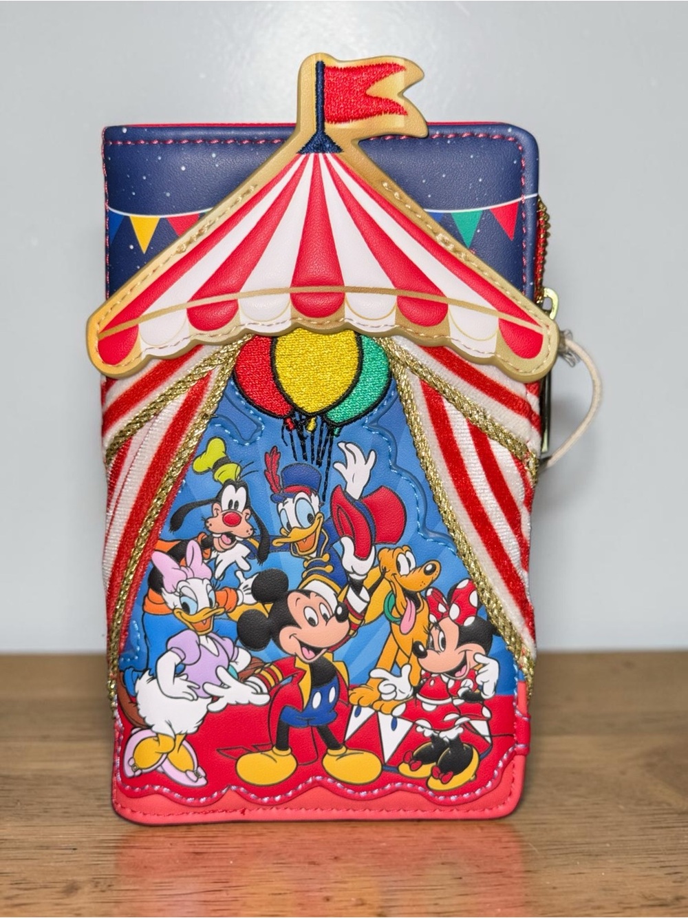 Loungefly Disney Retro Mickey Mouse and Friends Circus Tent Wallet